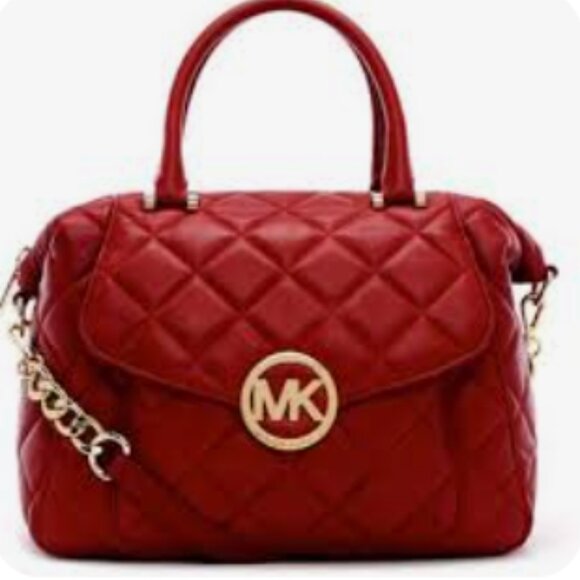 Michael Kors Fulton Quilted Soft Leather Convertible Satchel Bag - Picture 3 of 16